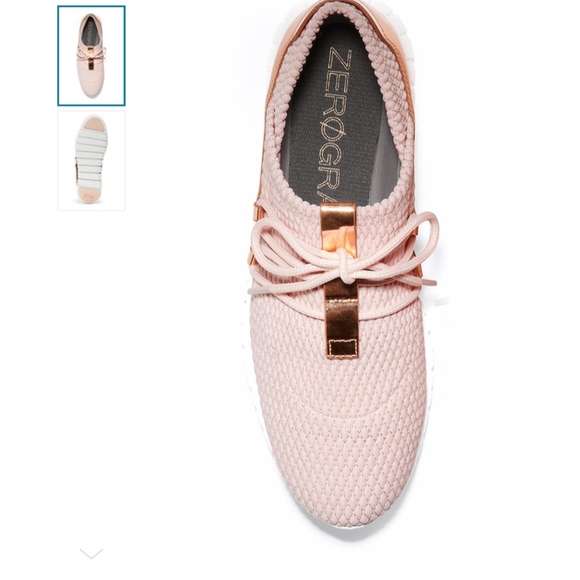 Cole Haan Zerogrand Quilted Sneaker in Peach Blush - Picture 5 of 7